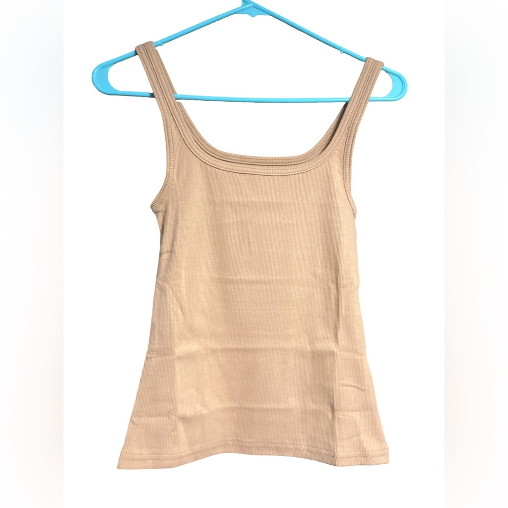 Pilcro Anthropologie NWOT Scoop-Neck Tank in Neutral Size XS - Picture 5 of 9